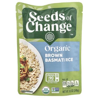 Seeds of Change, オーガニック ブラウン バスマティ ライス、240g（8.5オンス）