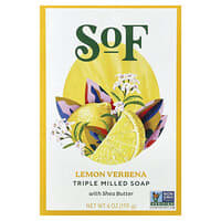 Triple Milled Bar Soap with Shea Butter, Lemon Verbena, 6 oz (170 g)