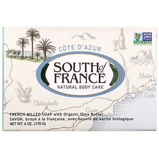 SoF, Cote D' Azur, French Milled Bar Soap with Organic Shea Butter, 6 oz (170 g)
