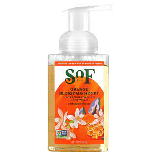 SoF‏, סבון ידיים מקציף, פריחת תפוז ודבש, 236 מ"ל (8 אונקיות נוזל)