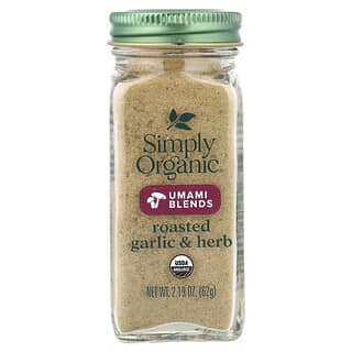 Simply Organic, Смеси умами, жареный чеснок и травы, 62 г (2,19 унции)