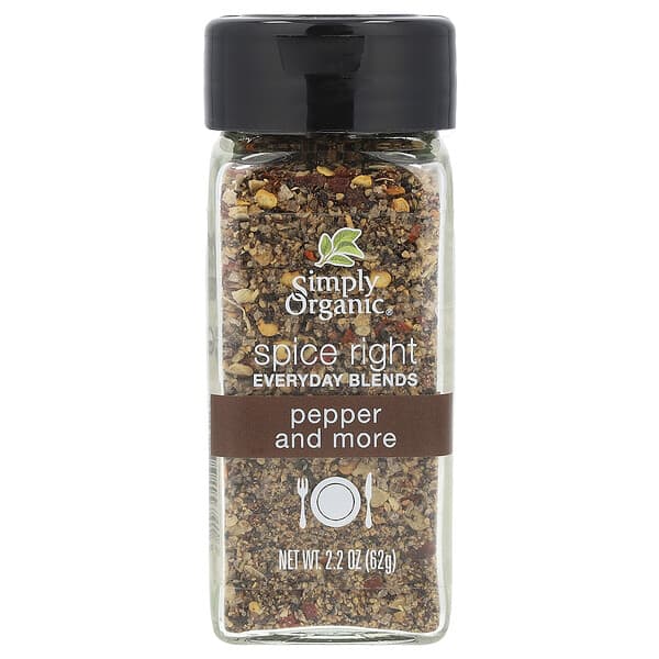Simply Organic, Spice Right 에브리데이 블렌드, 후추 등, 62g(2.2oz)