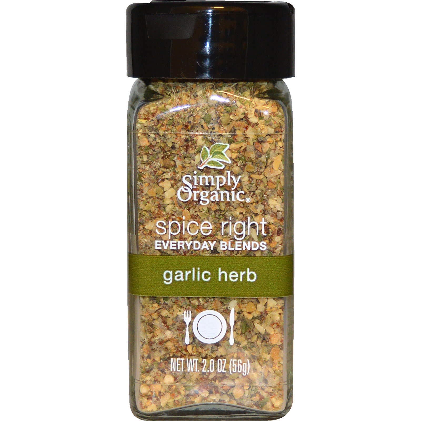 צנצנת Simply Organic Garlic & Herb