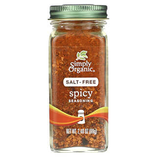 Simply Organic, Spicy Seasoning, Salt-Free, 2.4 oz (69 g)