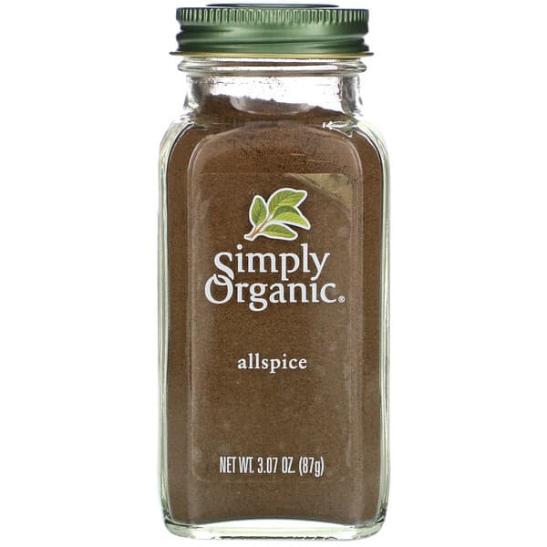 Simply Organic, オールスパイス 、 3.07オンス (87 g)