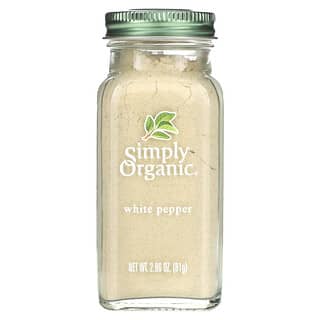 Simply Organic, الفلفل الأبيض، 2.86 أوقية (81 غرام)