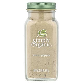 Simply Organic, White Pepper, 2.86 oz (81 g)