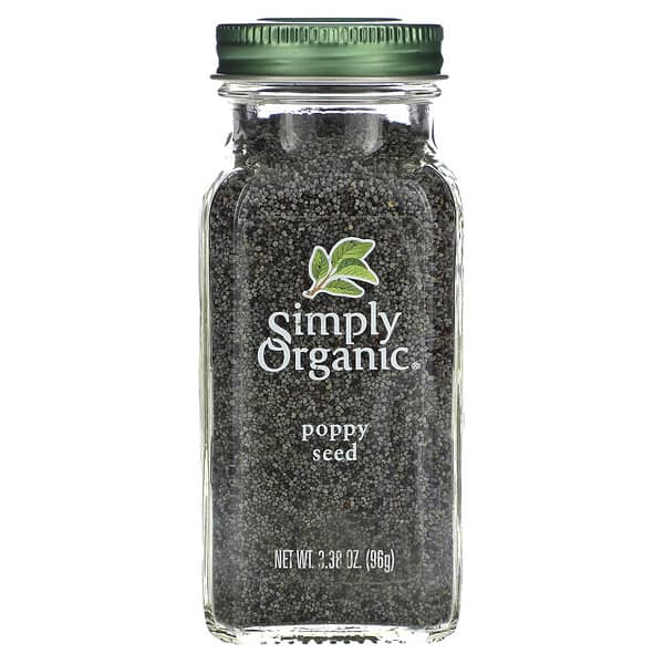 Simply Organic, Poppy Seed, 3.38 oz (96 g)