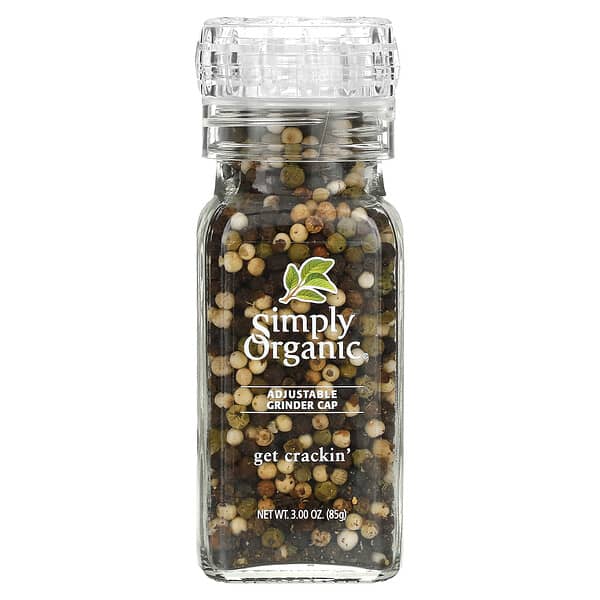 Simply Organic, Mix de granos de pimienta Get Crackin, 3.00 oz (85 g)