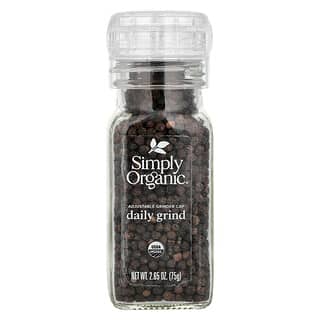 Simply Organic, Moagem Diária, Pimenta-do-reino em Grãos, 75 g (2,65 oz)