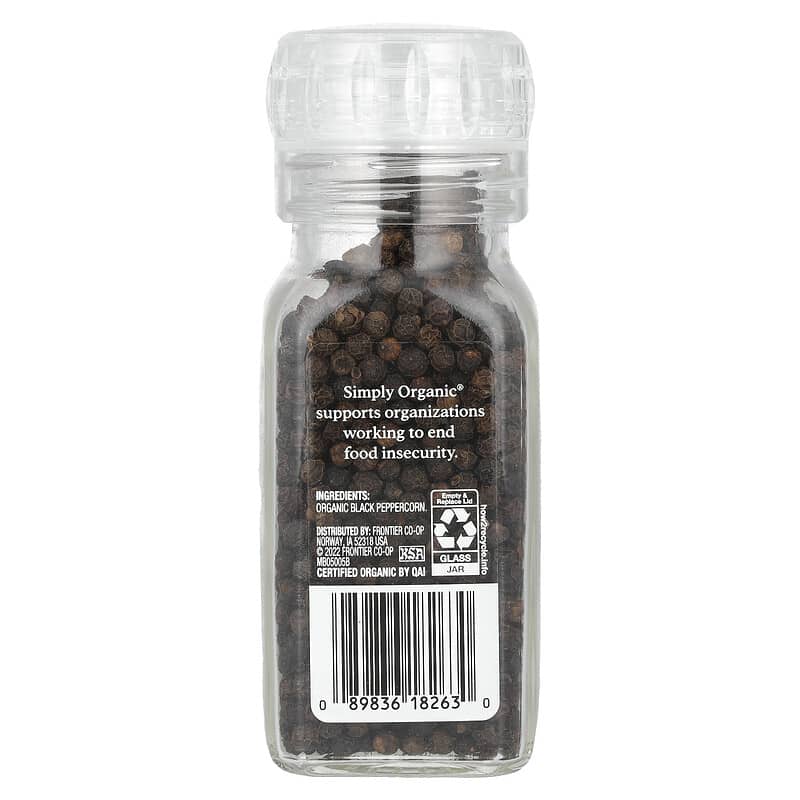 毎日挽く、黒コショウの実、2.65オンス(75 g)