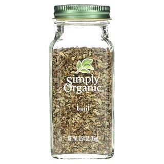 Simply Organic, バジル　0.54 oz (15 g)