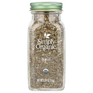 Simply Organic, Basil, 0.54 oz (15 g)