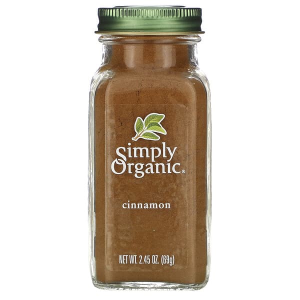 Simply Organic（シンプリーオーガニック）, シナモン、69g（2.45オンス）