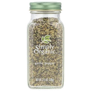 Simply Organic, Garlic Pepper, 3.73 oz (106 g)