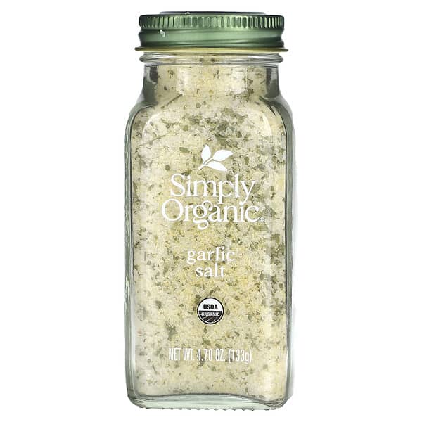 Simply Organic, ガーリックソルト　4.70 oz (133 g)