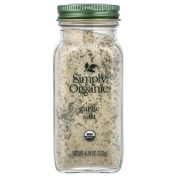 Simply Organic, 마늘 소금, 133g(4.70oz)