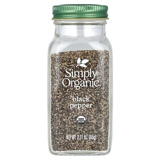 Simply Organic, ブラックペッパー(黒コショウ)、2.31 oz (65 g)