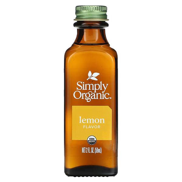 Simply Organic, 柠檬香精，2液体盎司（59毫升）