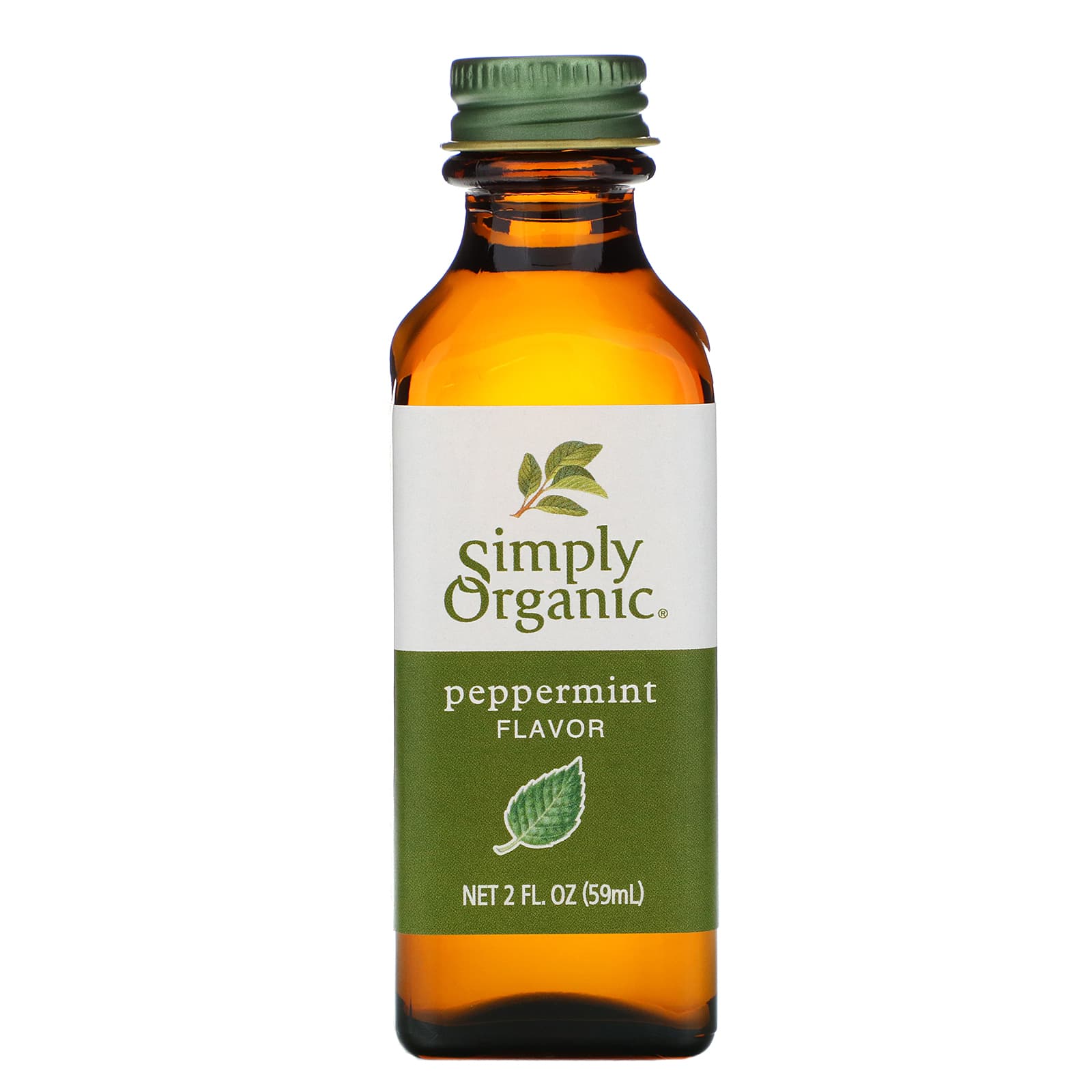 Simply Organic ペパーミントフレーバー 2液量オンス 59 Ml