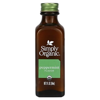 Simply Organic, Saveur menthe poivrée, 2 fl oz (59 ml)