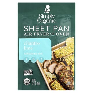 Simply Organic, Sheet Pan Seasoning Mix, Blech-Gewürzmischung, Koriander-Limette, 20 g (0,71 oz.)