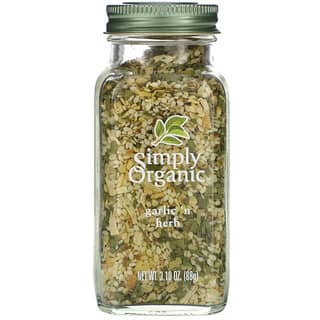 Simply Organic, ثوم مع أعشاب، 3.10 أونصة (88 غ)
