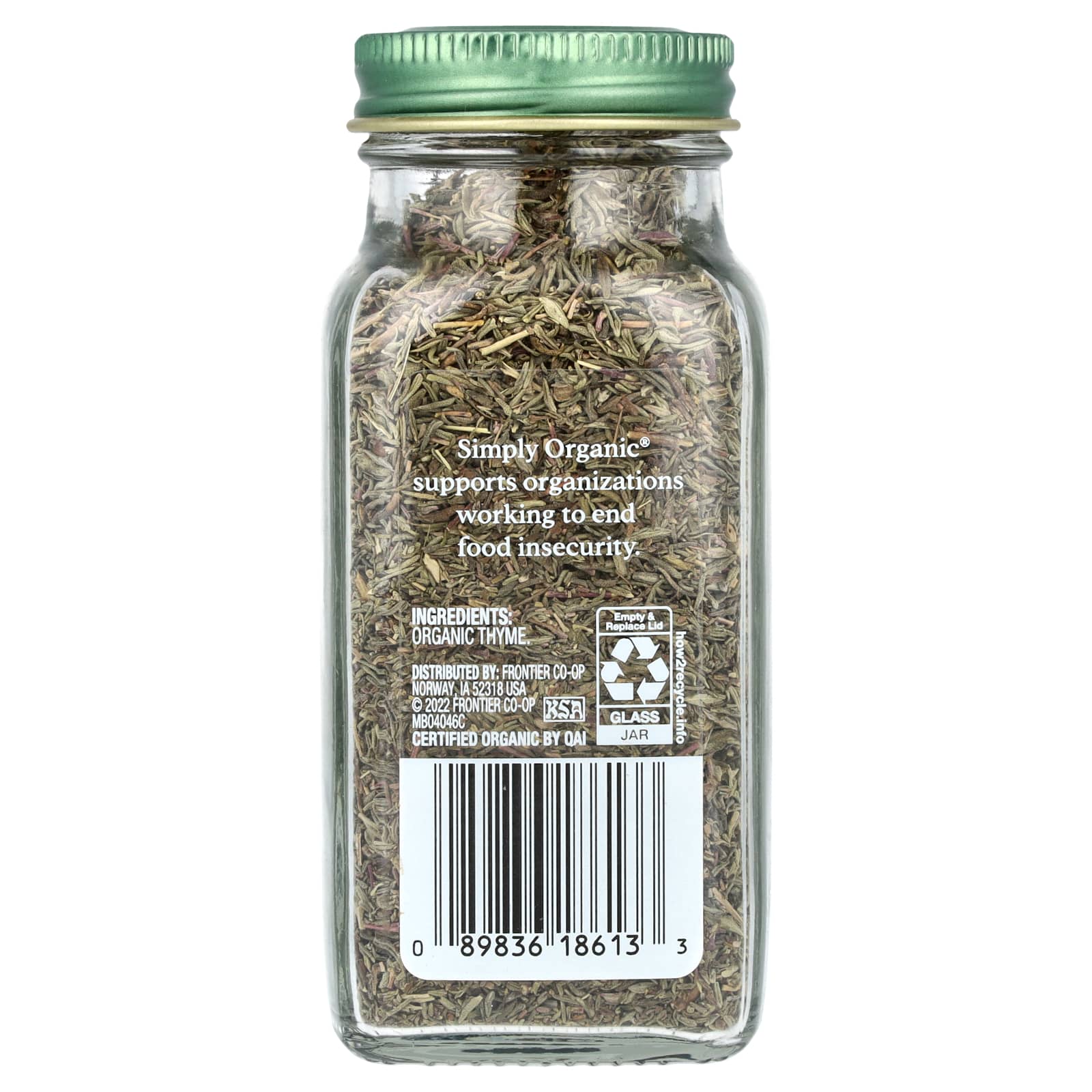 Simply Organic - Organic Thyme Leaf, 0.78 oz (22g)