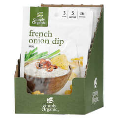Simply Organic‏, תערובת למטבל בצל צרפתי, 12 שקיקים, 31 גרם (1.10 אונקיות) כל אחד