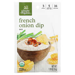 Simply Organic, Смесь для французского лукового соуса, 12 пакетиков по 31 г