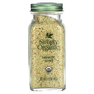 Simply Organic, Семена кунжута, 91 г (3,21 унции)