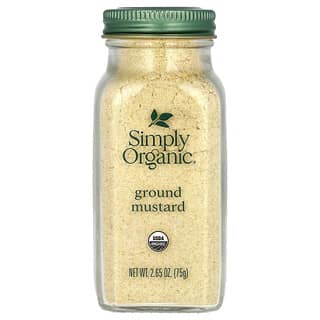 Simply Organic, Moutarde moulue, 75 g