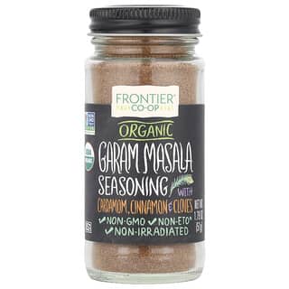 Frontier Co-op, Assaisonnement biologique au garam masala à la cardamome, à la cannelle et aux clous de girofle, 51 g