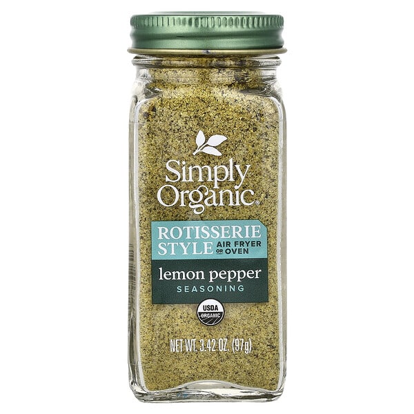 Simply Organic, 불고기 스타일 시즈닝, 레몬 후추, 97g(3.42oz)