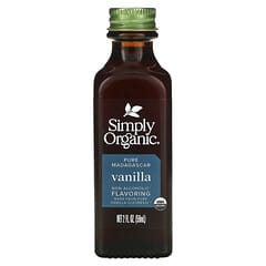 Simply Organic, Pure Madagascar Vanilla, Non-Alcoholic Flavoring, 2 fl oz (59 ml)
