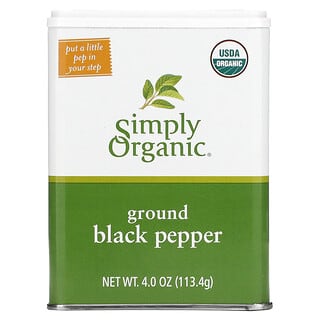 Simply Organic, Pimenta-do-reino Moída, 113,4 g (4 oz)