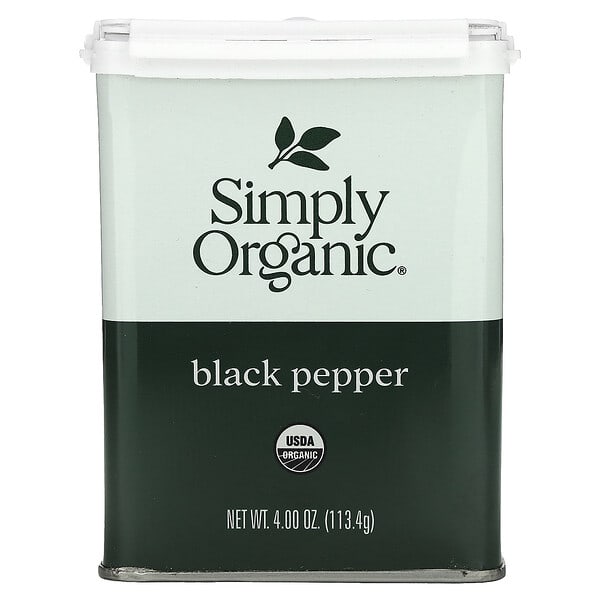 Simply Organic, 후추, 113.4g(4oz)