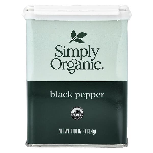 Simply Organic, Black Pepper, 4 oz (113.4 g)