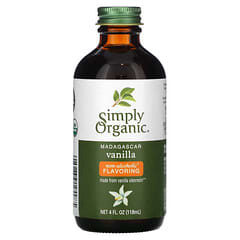 Simply Organic, мадагаскарська ваніль, ароматизатор без спирту, вирощена на фермі, 118 мл (4 рідк. унції)
