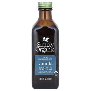 Simply Organic, Pure Madagascar Vanilla, reine Madagaskar-Vanille, alkoholfreies Aroma, 118 ml (4 fl. oz.)
