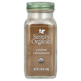 Simply Organic, Cannelle Ceylan bio, 2,08 onces (59 g)