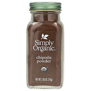 Simply Organic, Poudre Chipotle Bio, 2,65 onces (75 g)