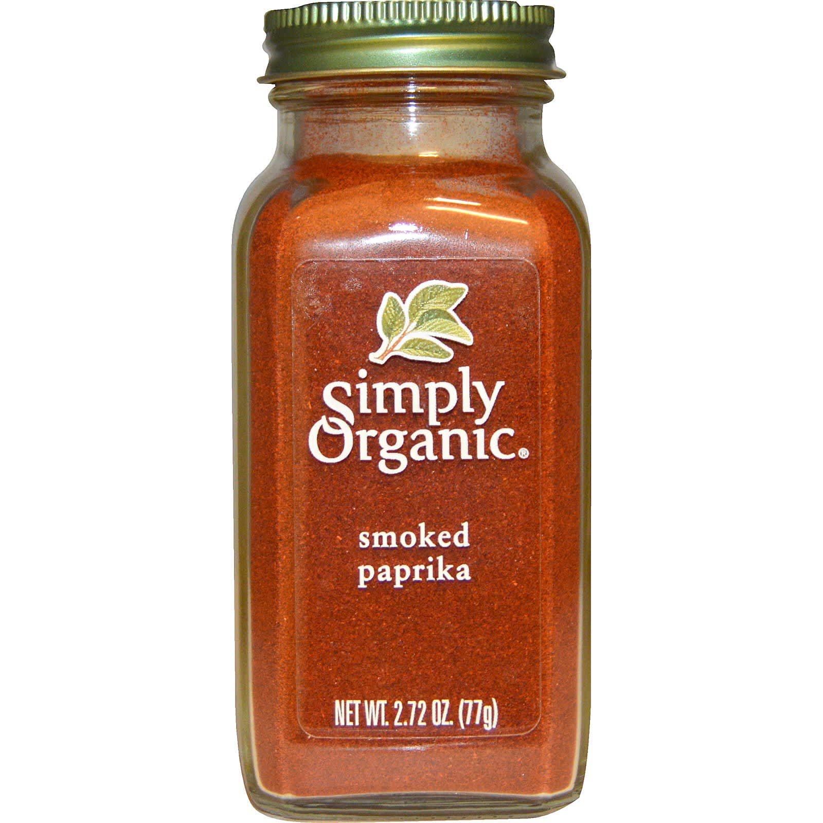 צנצנת Simply Organic פפריקה מעושנת
