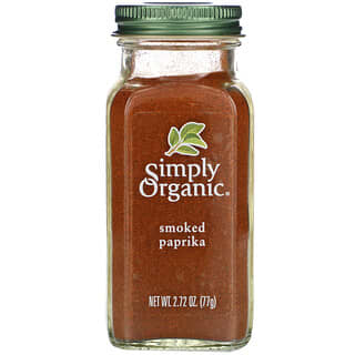 Simply Organic, بابريكا عضوية مدخنة، 2.72 أونصة (77 جم)