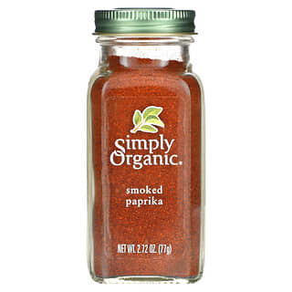 Simply Organic, بابريكا عضوية مدخنة، 2.72 أونصة (77 جم)