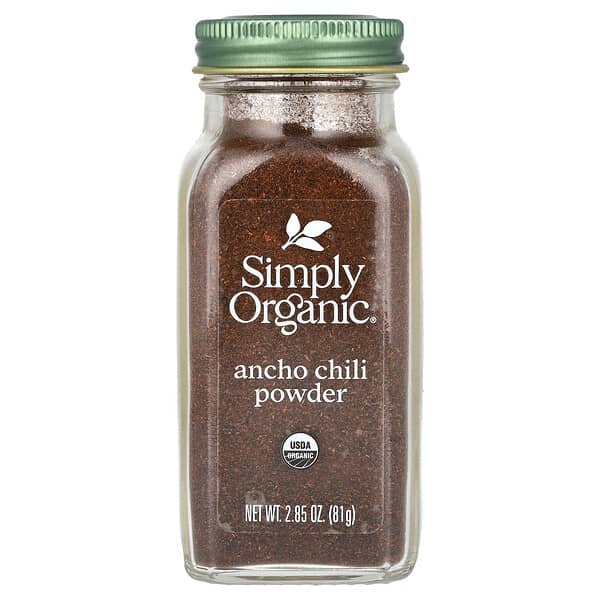 Simply Organic, 앤초 칠리 파우더, 81g(2.85oz)