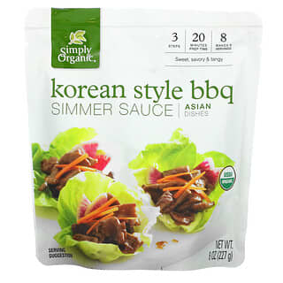 Simply Organic, Pratos Asiáticos, Molho Simmer para Churrasco Estilo Coreano, 227 g (8 oz)