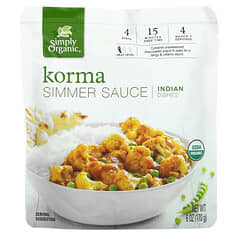 Simply Organic, Korma 咖喱燉醬，印度菜，6 盎司（170 克）