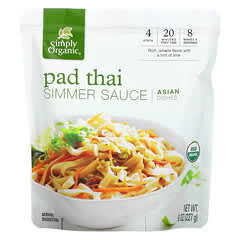 Simply Organic, Asian Dishes, Соус Pad Thai Simmer, 8 унций (227 г) (Товар снят с продажи) 