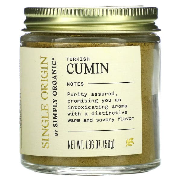 Simply Organic, Single Origin, Turkish Cumin, 1.96 oz (56 g)